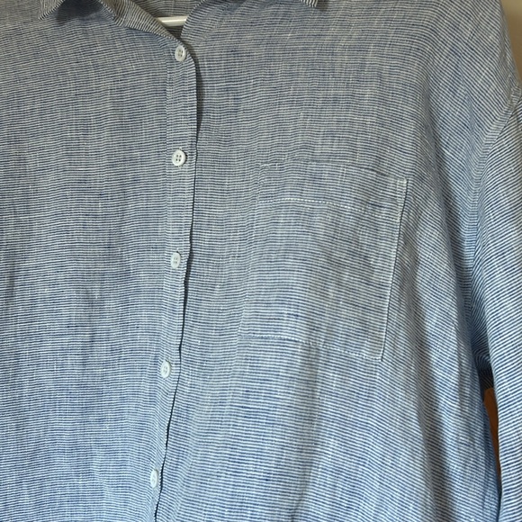 LinenMe Paula European Linen Shirt-Dress Size XL/US14 - Picture 4 of 14